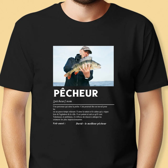 La Photo Et Un Texte: Pêcheur, Définition - T-Shirt Pour Hommes