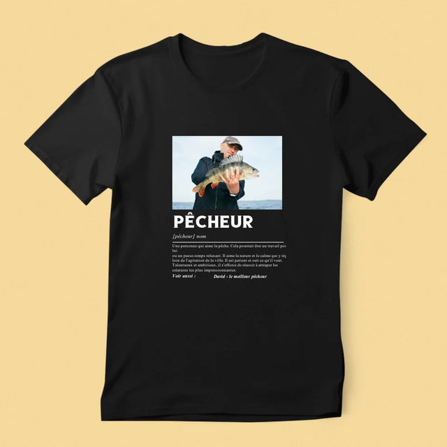 La Photo Et Un Texte: Pêcheur, Définition - T-Shirt Pour Hommes