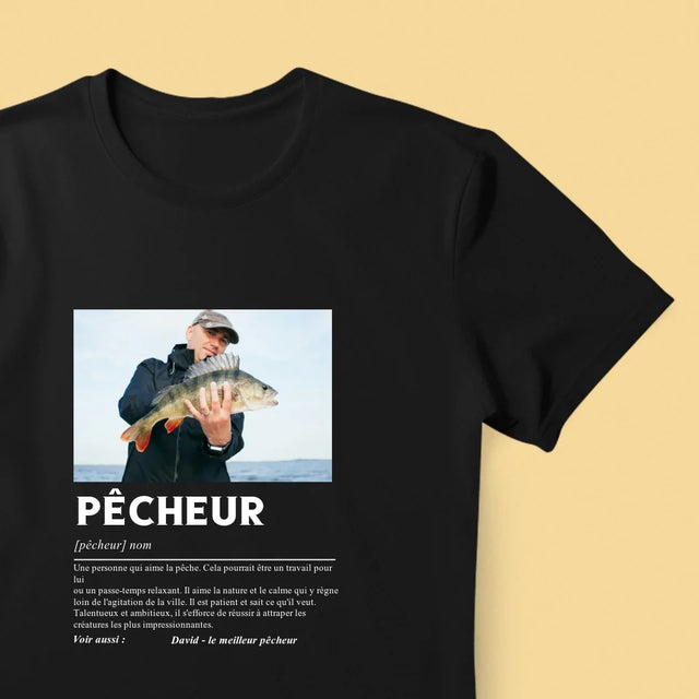 La Photo Et Un Texte: Pêcheur, Définition - T-Shirt Pour Hommes