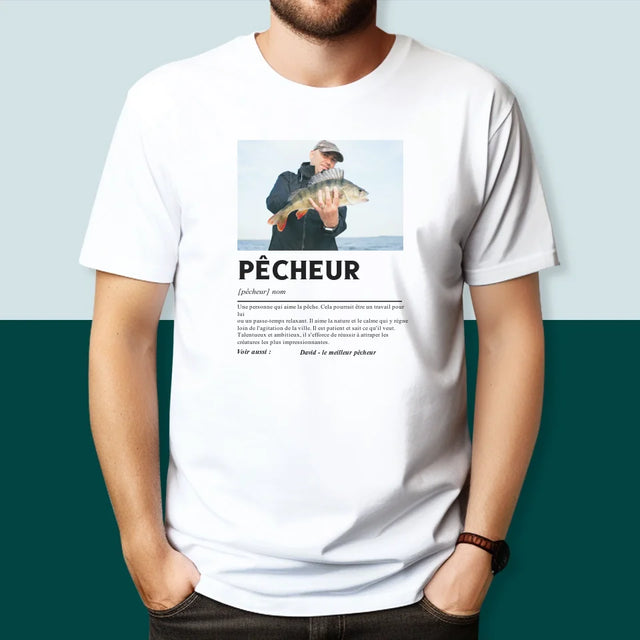 La Photo Et Un Texte: Pêcheur, Définition - T-Shirt Pour Hommes