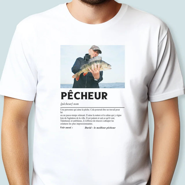 La Photo Et Un Texte: Pêcheur, Définition - T-Shirt Pour Hommes