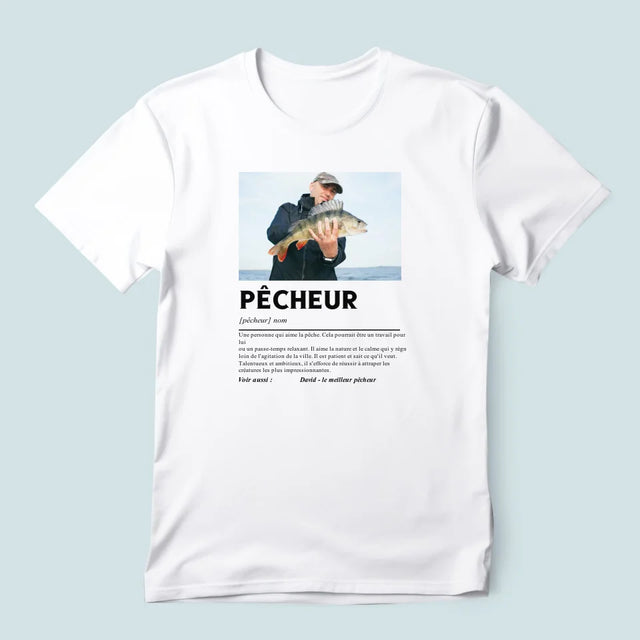 La Photo Et Un Texte: Pêcheur, Définition - T-Shirt Pour Hommes