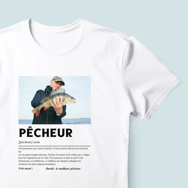 La Photo Et Un Texte: Pêcheur, Définition - T-Shirt Pour Hommes