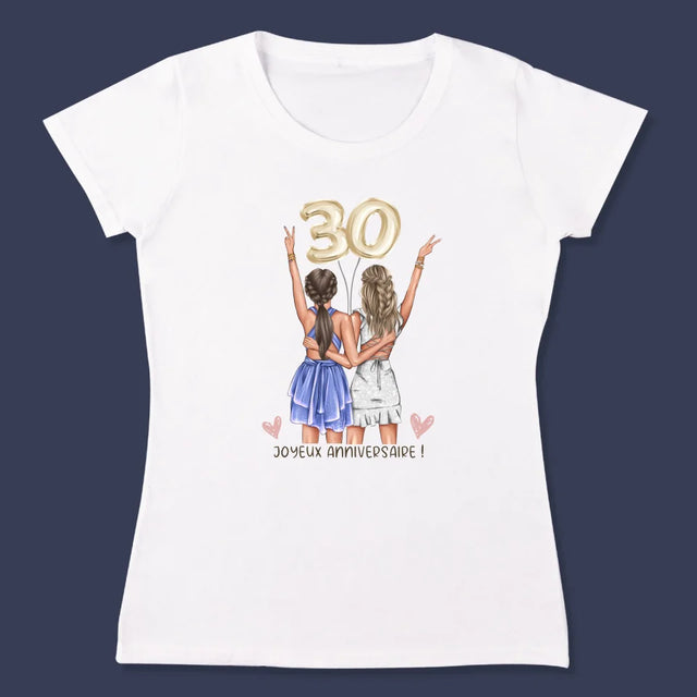 La Création Du Personnage: Amies Trente Ans - T-Shirt Pour Femmes