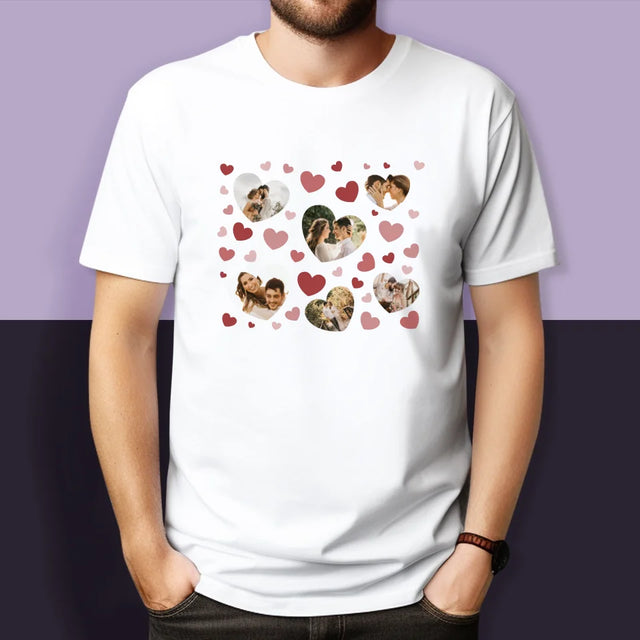 Collage Photo: Photo Des Cœurs - T-Shirts Pour Couples