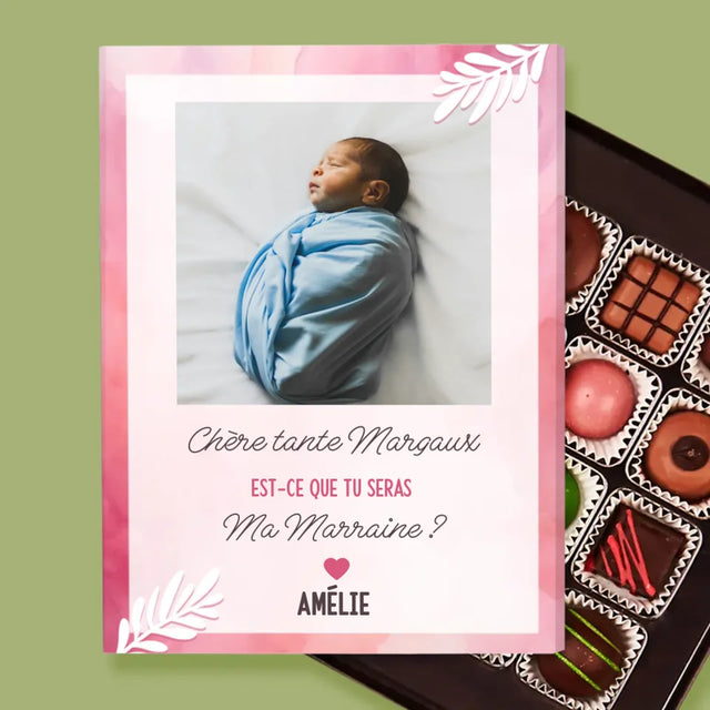 Collage Photo: Demander De Devenir La Marraine - Pralines