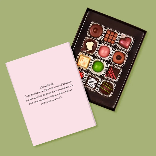 Collage Photo: Demander De Devenir La Marraine - Pralines