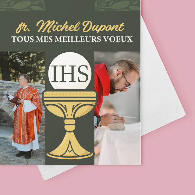 Le Collage Photo: Tous Mes Meilleurs Voeux Croix - Carte De Vœux