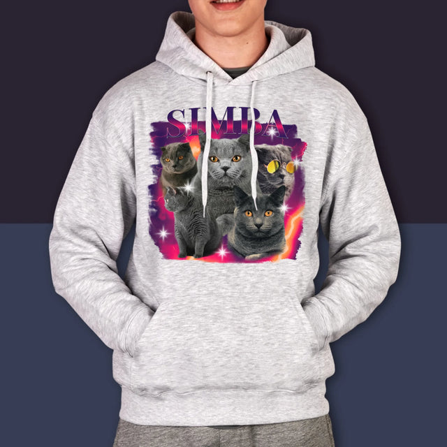 Ton Personnage: Bootleg Avec Ton Chat - Sweat À Capuche Pour Hommes