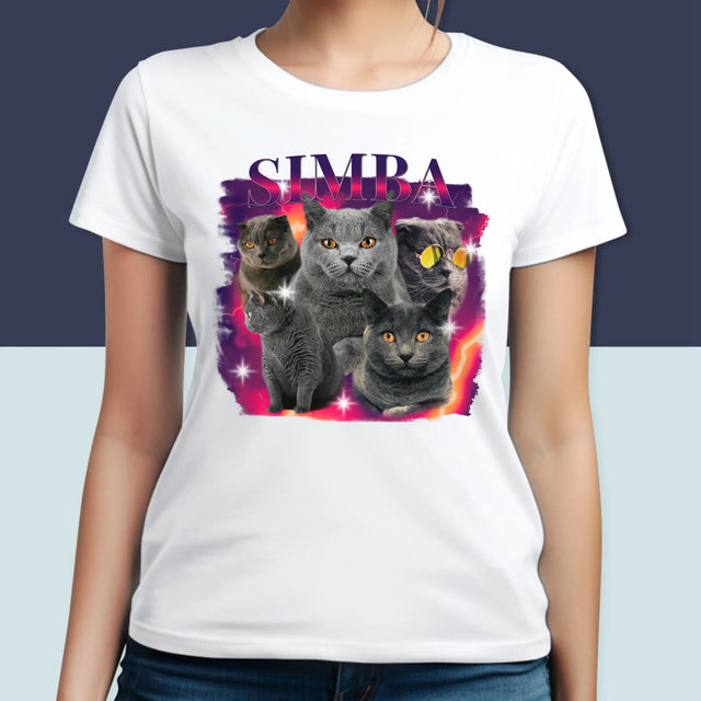 Ton Personnage: Bootleg Avec Ton Chat - T-Shirt Pour Femmes