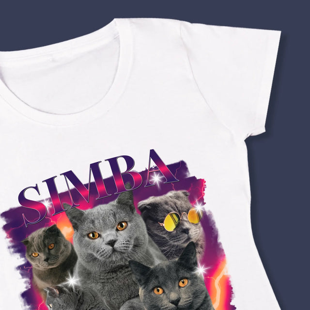 Ton Personnage: Bootleg Avec Ton Chat - T-Shirt Pour Femmes