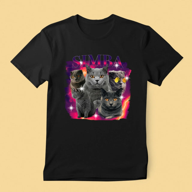 Ton Personnage: Bootleg Avec Ton Chat - T-Shirt Pour Hommes