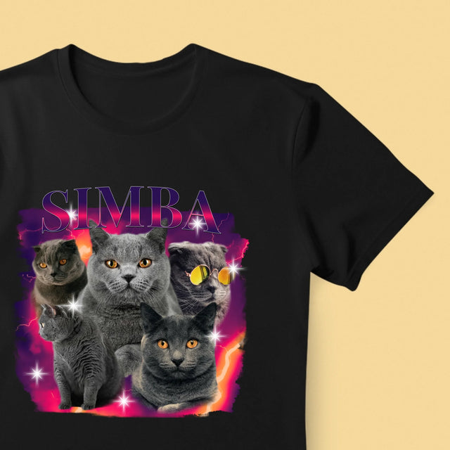 Ton Personnage: Bootleg Avec Ton Chat - T-Shirt Pour Hommes