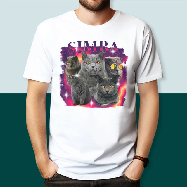 Ton Personnage: Bootleg Avec Ton Chat - T-Shirt Pour Hommes