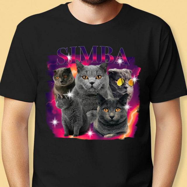 Ton Personnage: Bootleg Avec Ton Chat - T-Shirt Pour Hommes