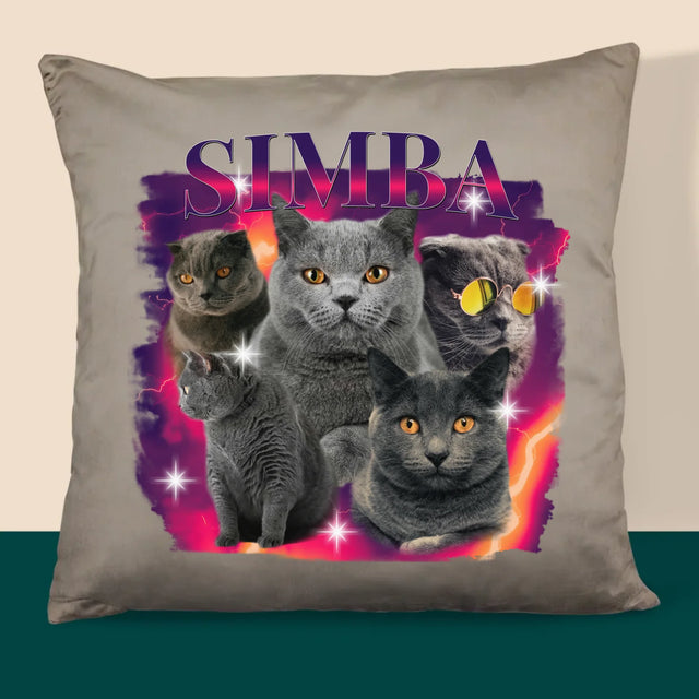 Ton Personnage: Bootleg Avec Ton Chat - Coussin