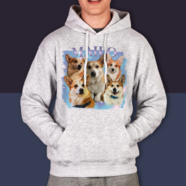 Ton Personnage: Bootleg Avec Ton Chien - Sweat À Capuche Pour Hommes