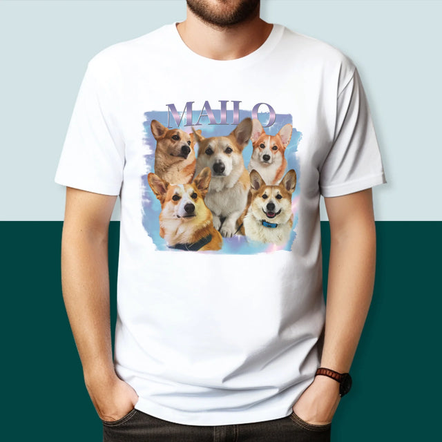 Ton Personnage: Bootleg Avec Ton Chien - T-Shirt Pour Hommes