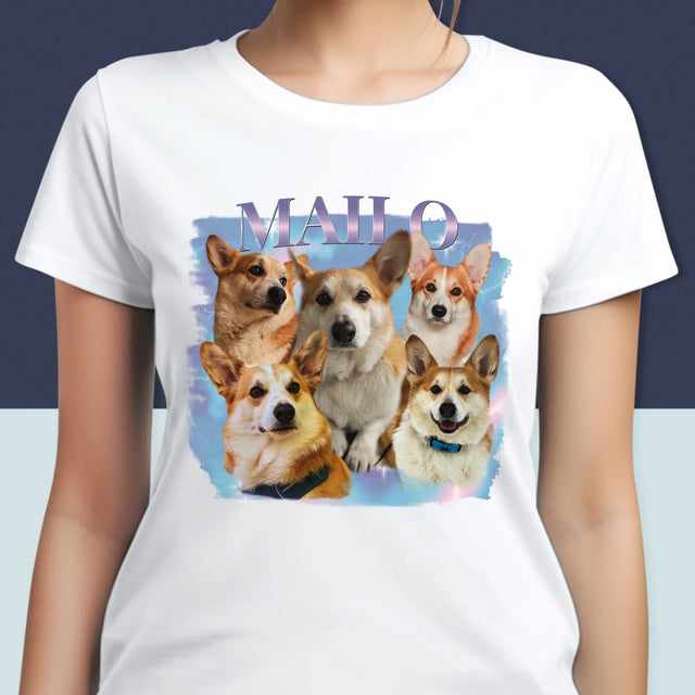 Ton Personnage: Bootleg Avec Ton Chien - T-Shirt Pour Femmes