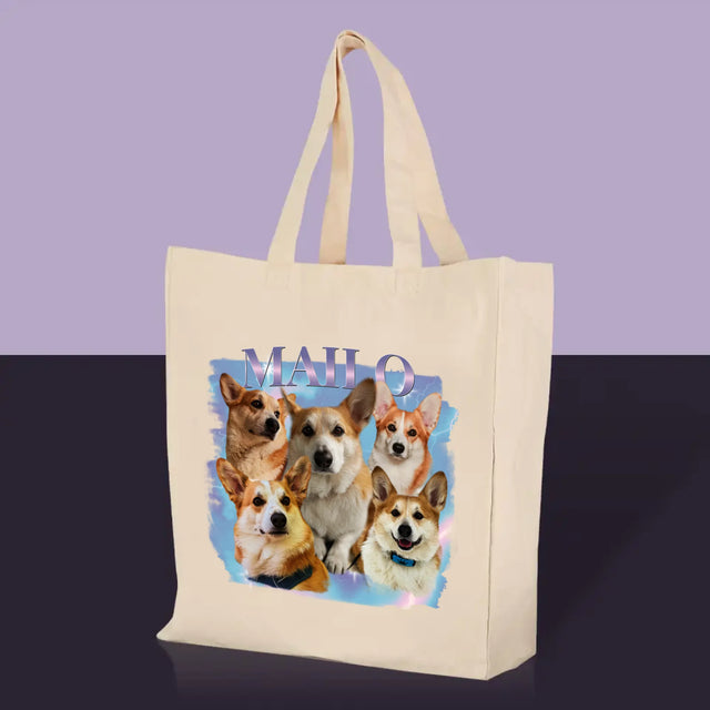 Ton Personnage: Bootleg Avec Ton Chien - Sac En Toile