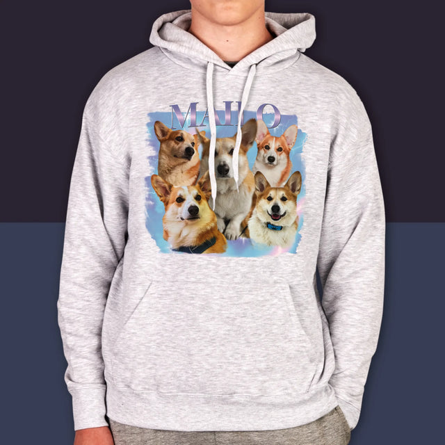 Ton Personnage: Bootleg Avec Ton Chien - Sweat À Capuche Pour Hommes