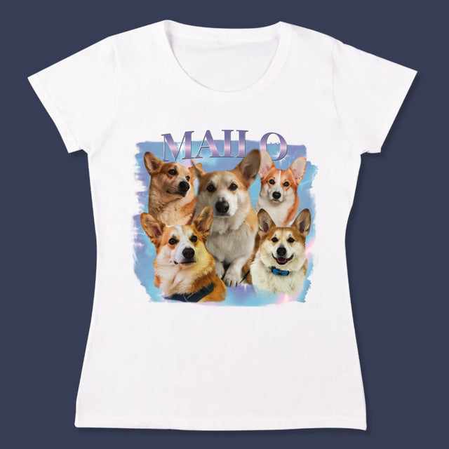 Ton Personnage: Bootleg Avec Ton Chien - T-Shirt Pour Femmes