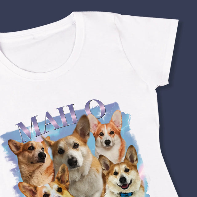 Ton Personnage: Bootleg Avec Ton Chien - T-Shirt Pour Femmes