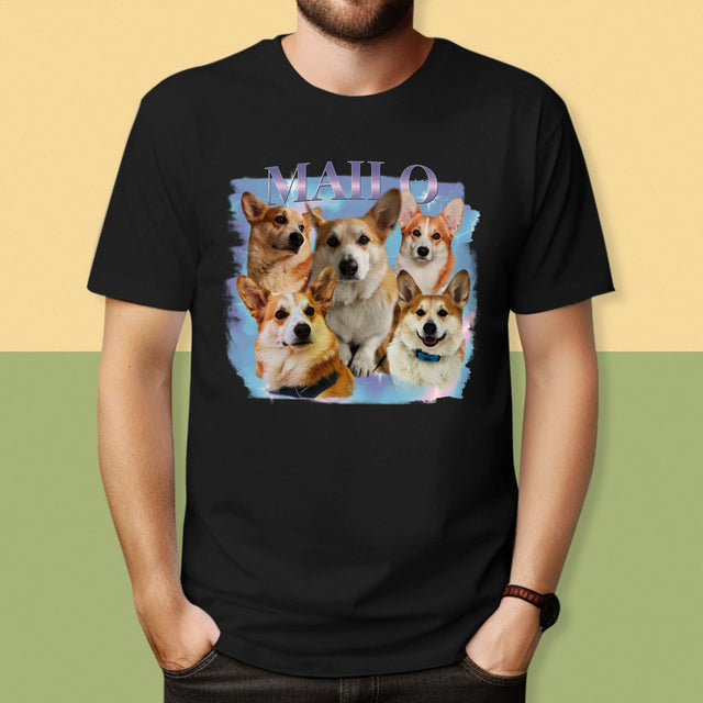 Ton Personnage: Bootleg Avec Ton Chien - T-Shirt Pour Hommes