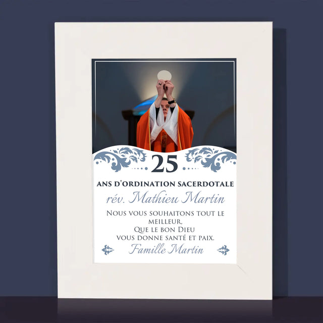 La Photo Et Un Texte: Jubilé De L'Ordination Sacerdotale - Cadre Photo