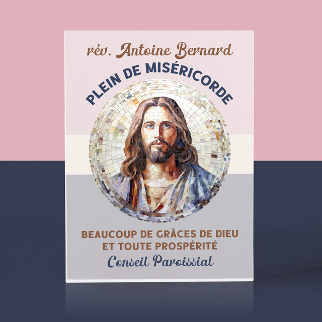 Le Prénom Et Un Texte: Un Prêtre Plein De Miséricorde - Bloc Acrylique