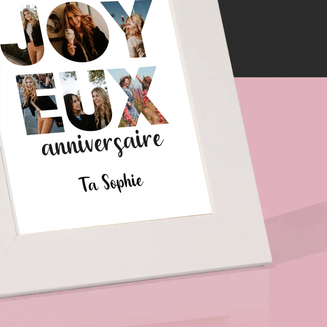 Collage Photo De Lettre: Cent Ans De Tes Photos - Cadre Photo