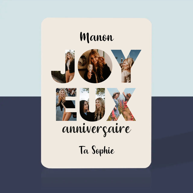 Collage Photo De Lettre: Cent Ans De Tes Photos - Cartes À Jouer