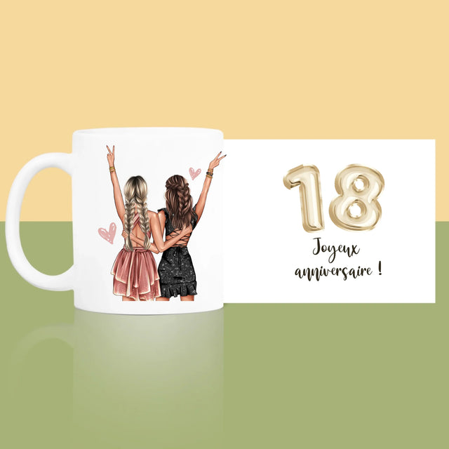 La Création Du Personnage: Amies Dix-Huit Ans - Le Mug