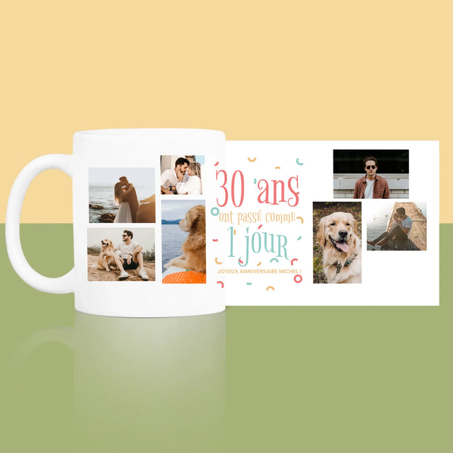 Le Collage Photo: 30 Ans Ont Passé - Le Mug