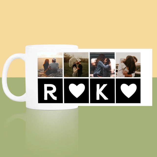 Le Collage Photo: Les Monogrammes D'Amour Avec Photos - Le Mug