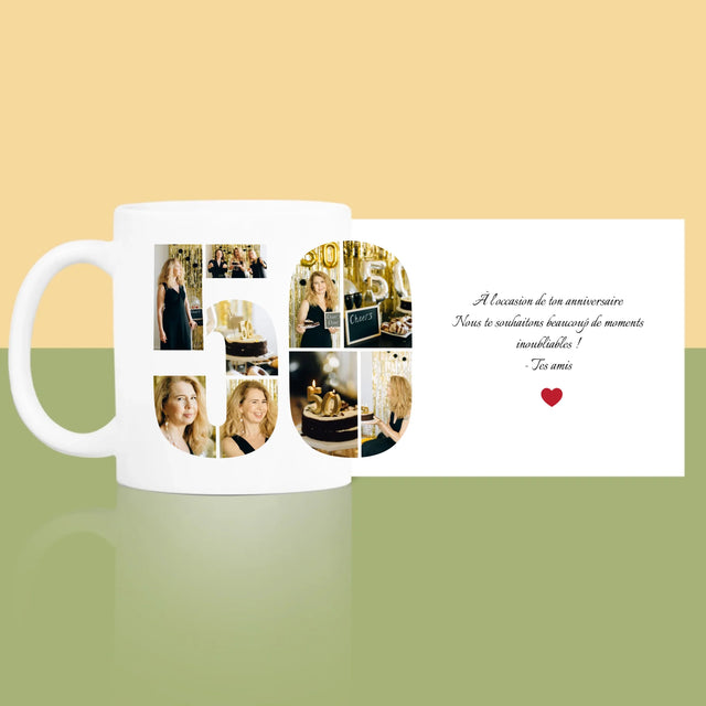 Forme Des Photos: 50 Anniversaire Vœux - Le Mug