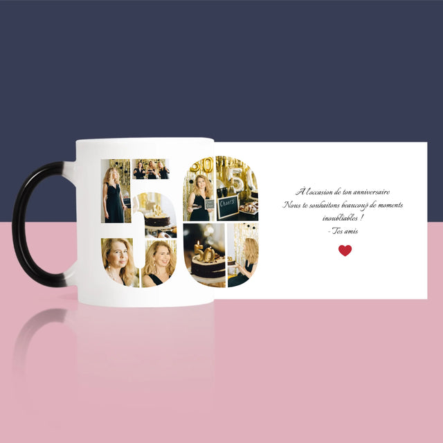 Forme Des Photos: 50 Anniversaire Vœux - Le Mug