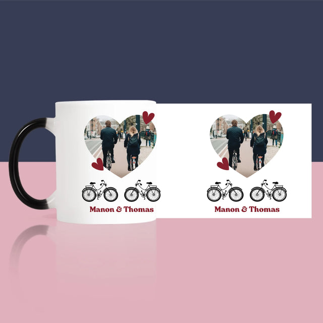 La Photo Et Un Texte: Couple De Cyclistes - Le Mug