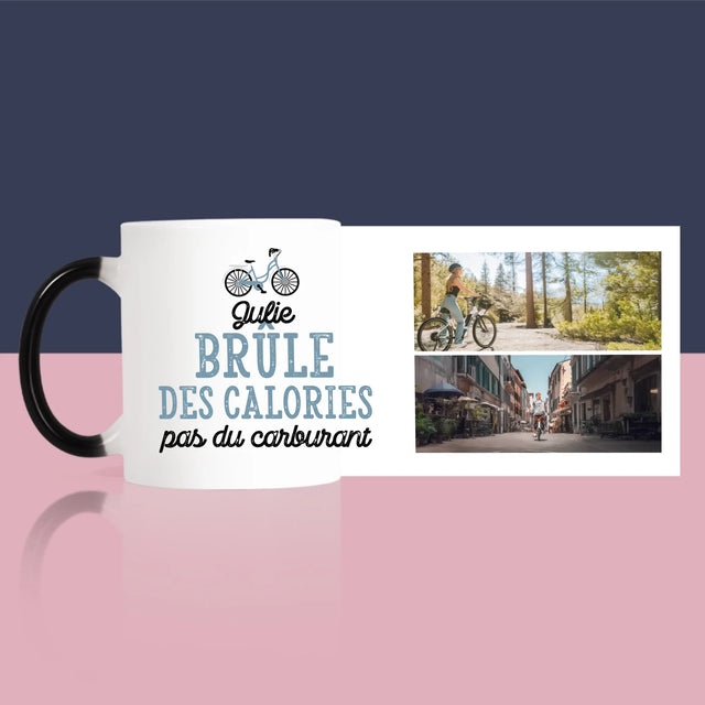 Le Collage Photo: Brûle Des Calories, Pas Du Carburant - Le Mug
