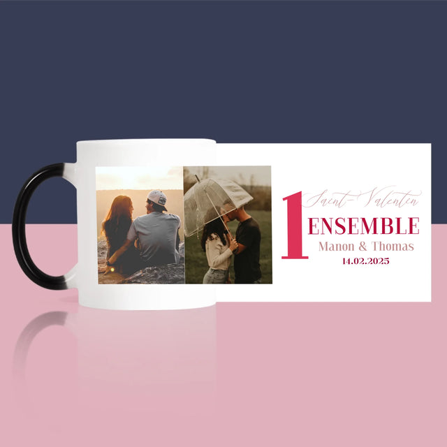 Le Collage Photo: Première Saint-Valentin Ensemble - Le Mug