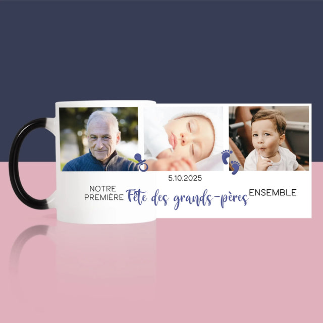 Le Collage Photo: La Première Fête Des Grand-Pères - Le Mug