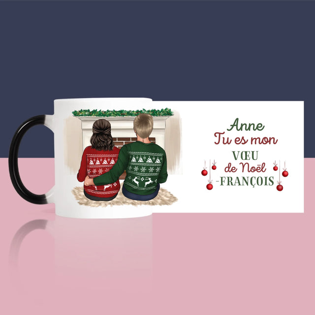 La Création Du Personnage: Couple De Noël - Le Mug