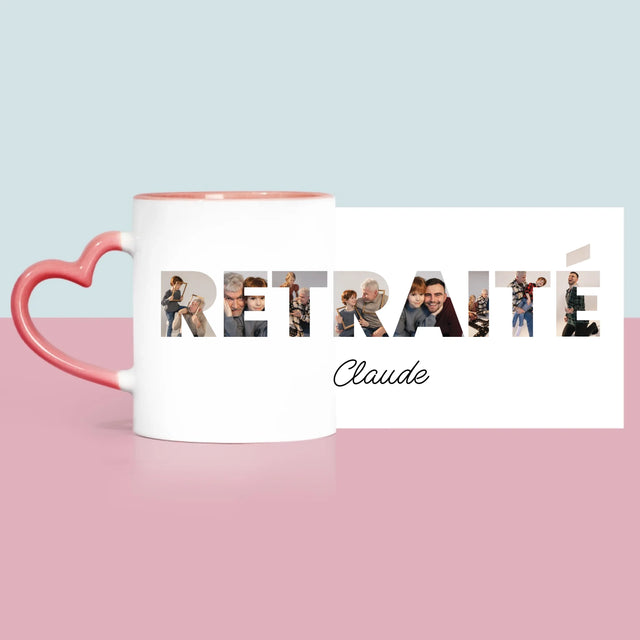Collage Photo De Lettre: Retraité - Le Mug