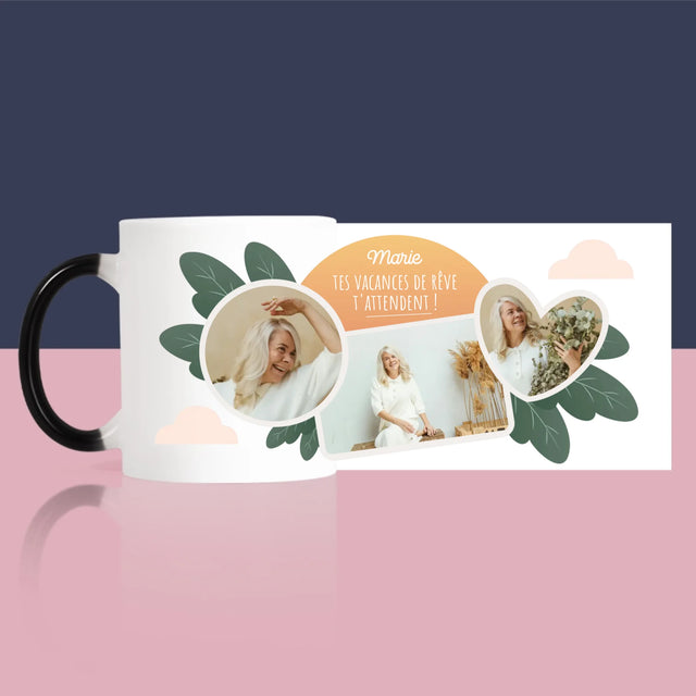 Le Collage Photo: Les Vacances De Rêve - Le Mug