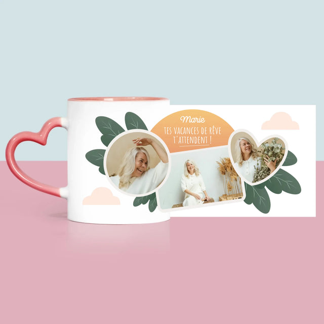 Le Collage Photo: Les Vacances De Rêve - Le Mug