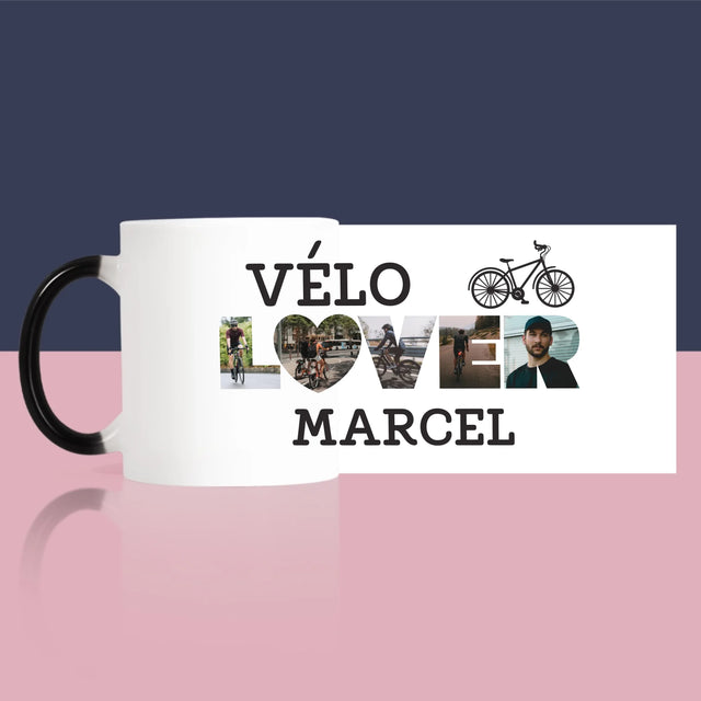 Collage Photo De Lettre: Vélo Lover - Le Mug