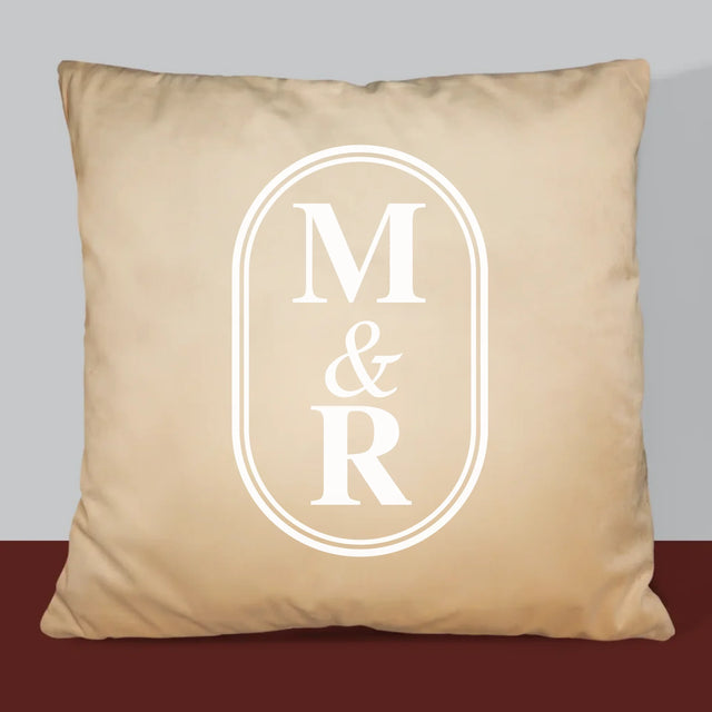 Le Monogramme: Initiales Classiques - Coussin 