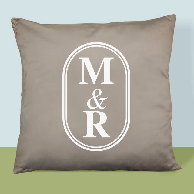 Le Monogramme: Initiales Classiques - Coussin 