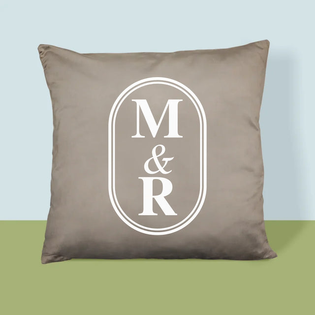 Le Monogramme: Initiales Classiques - Coussin 