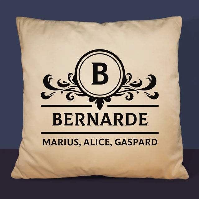Le Monogramme: Monogramme, Famille - Coussin 